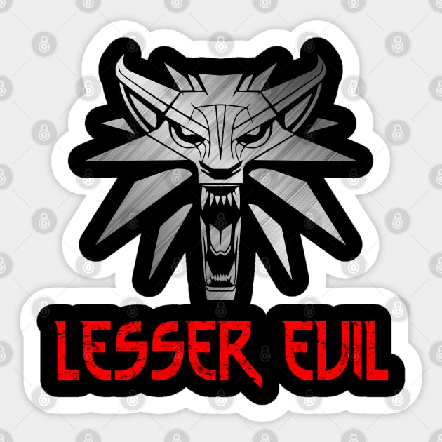 Witcher : Lesser evil Sticker by Jenex